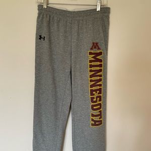 grey under armour sweatpants
